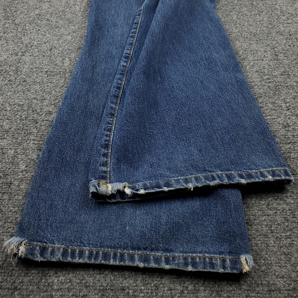 Vintage Abercrombie Fitch Jeans 32x32 Y2K Low Rise Bootcut Stone Wash Distressed - Picture 14 of 15